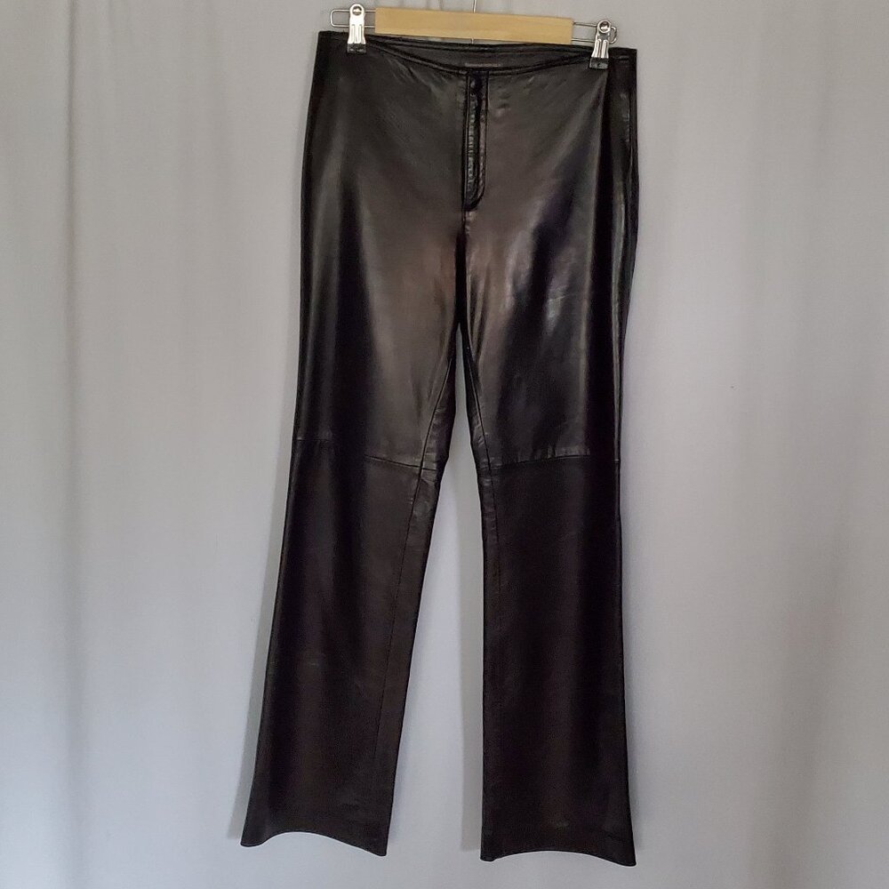 Banana Republic Black Leather Pants